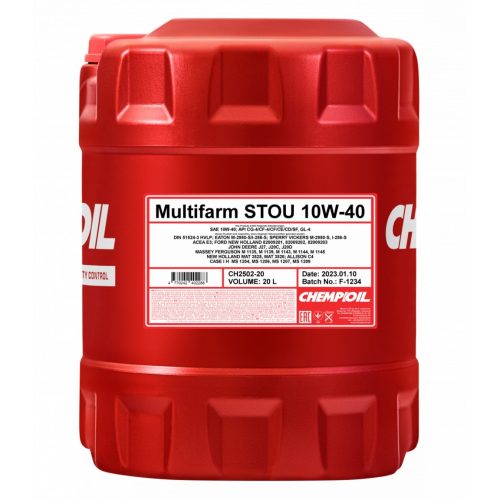 MANNOL MULTIFARM STOU 10W-40 20 Liter