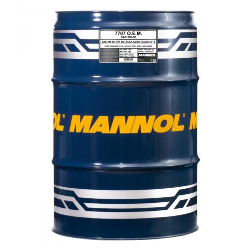 MANNOL 7707 ENERGY FORM FR 5W-30 60L