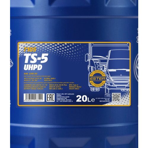 MANNOL 7105 UHPD TS-5 10W-40 20L