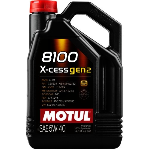 MOTUL 8100 X-cess gen2 5W-40 4l