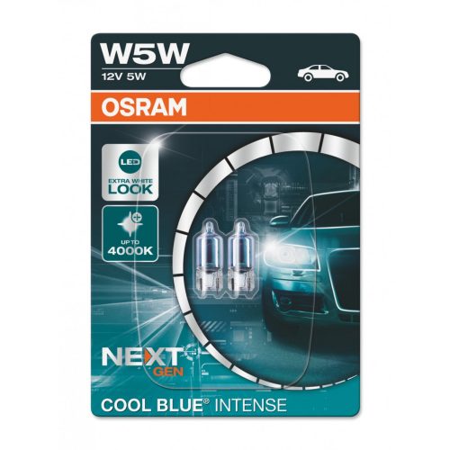 12V 5W W5W Cool Blue Intense Next Gen.