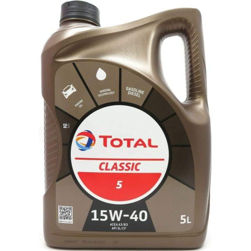 TOTAL CLASSIC 15W40 5 LITERES