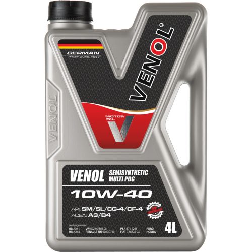 VENOL SEMISYN. MULTI PDG 10W40 4L