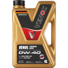 VENOL SYNT.SUPER SN SM CF 0W40 4L