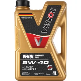 VENOL SYNTHESIS GOLD SL CF 5W40 4L