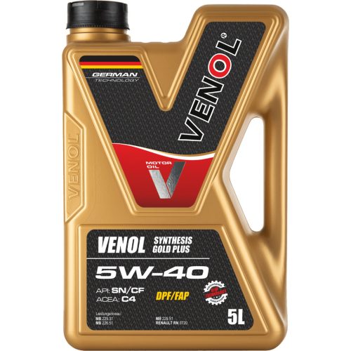 VENOL SYNTHESIS GOLD PLUS  SN CF 5W40  C4 5L